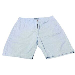 Aeropostale Designed in NYC Gray Striped Shorts Size 34 Extra button
